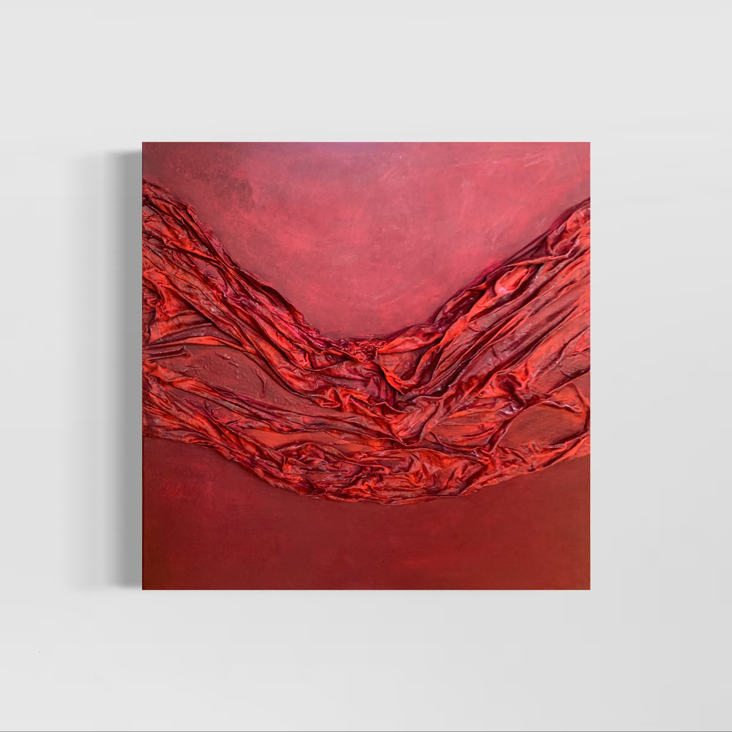 Scarlet painting, contemporary art