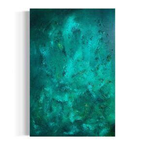 textures, green tones, rodca abstract painter,